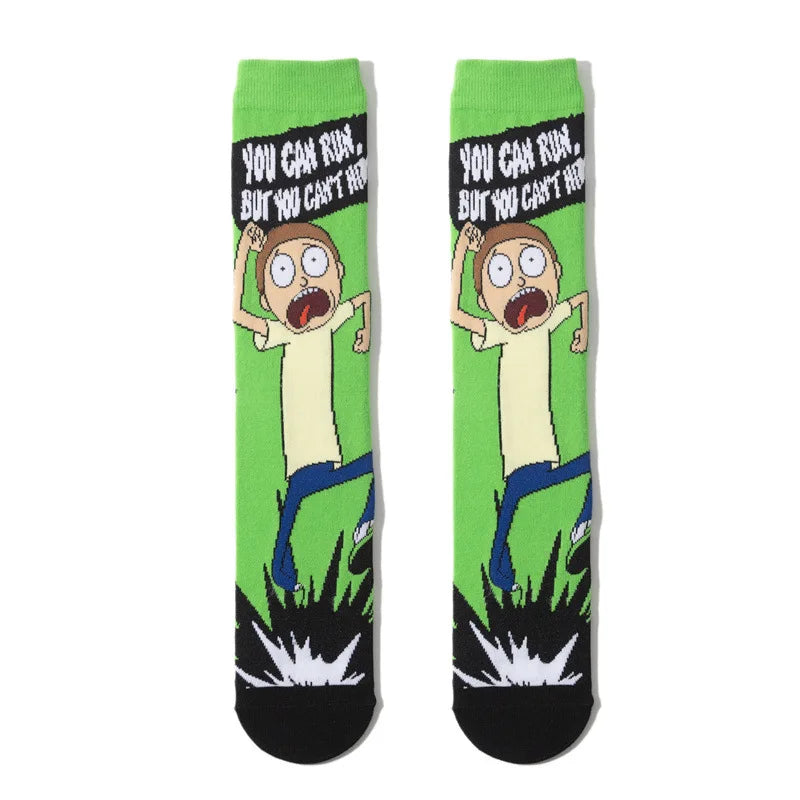 Chaussette dessin animé ricky and morty